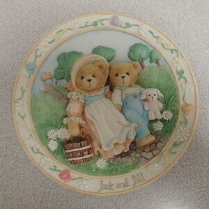 Cherished Teddies Jack and Jill Plate "Our Friendship will Never Tumble"